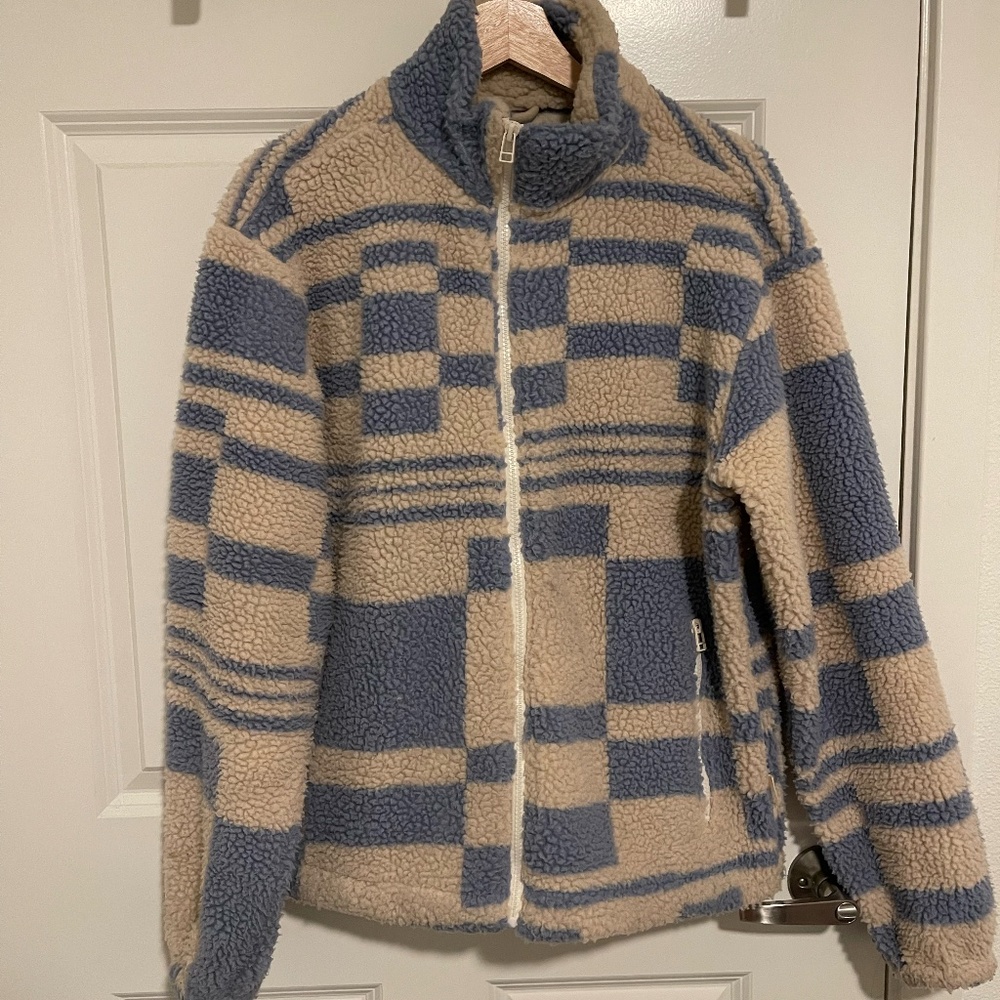 UO Sherpa Plush Zip Jacket - Picture 4 of 6